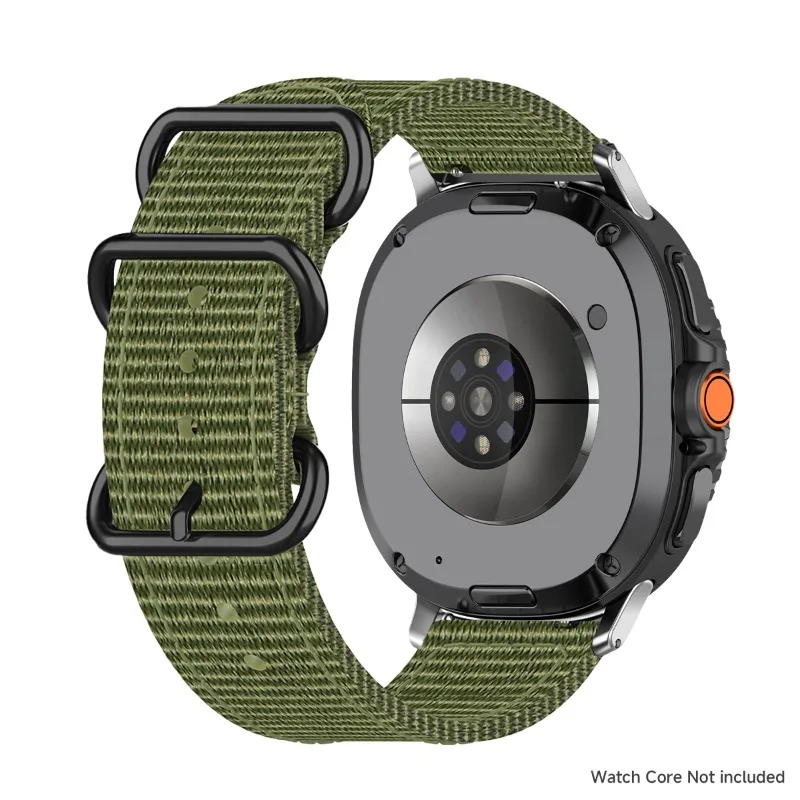 حزام من نسيج النايلون لساعة سامسونج جالاكسي 8 40 ملم 44 ملم إكسسوارات الساعات الذكية سوار جالاكسي ساعة 8 كلاسيكي 46 ملم معصمه