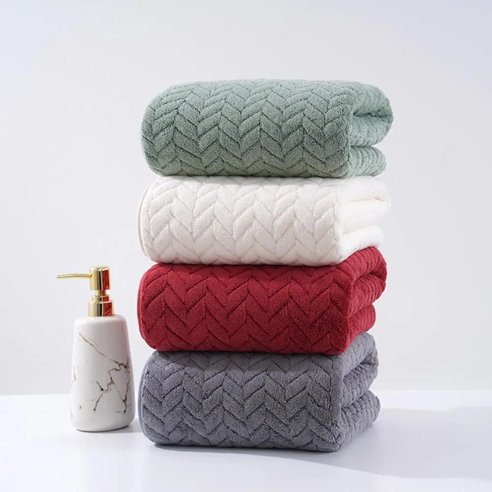 Toalla de baño de terciopelo Coral, toalla suave absorbente, toalla de mano, toalla respetuosa con la piel, toalla de baño para el hogar, toalla suave altamente absorbente