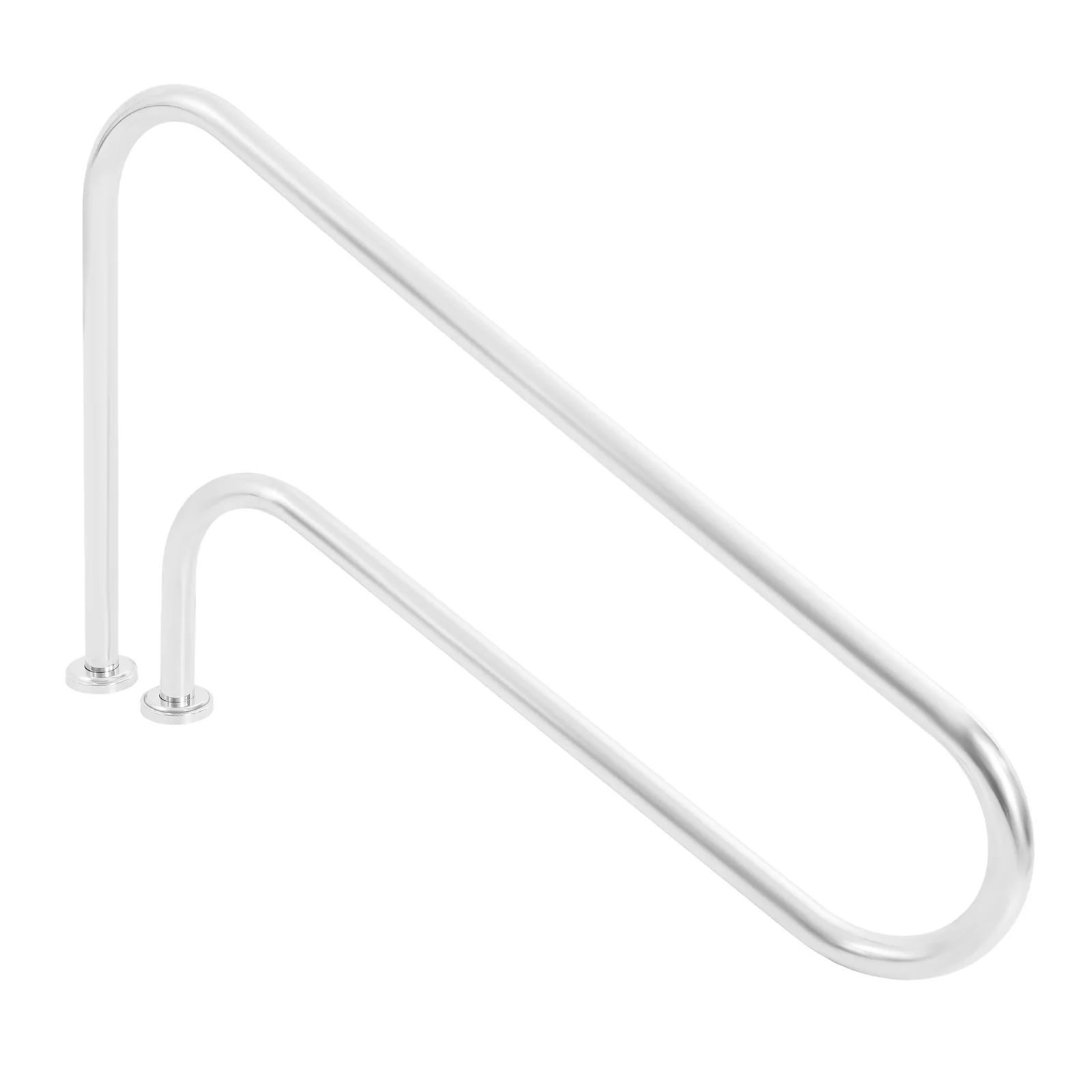 Stainless Steel Pool Handrail for Inground Swimming Pools Curved Safety Rail with Easy Installation & Durable Anti-Rust Design
