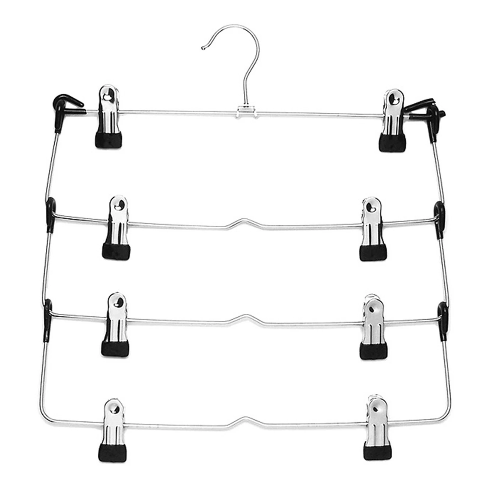 Magic Metal Trouser Rack Non-Marking Clothes Rack For Bedroom