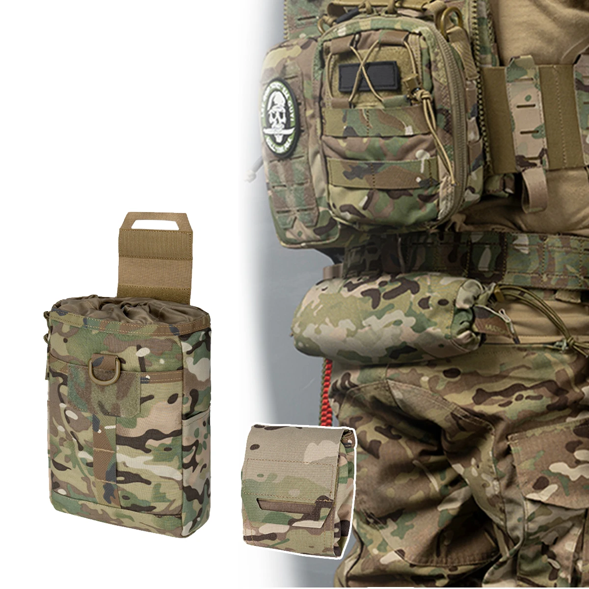 

Tactical MOLLE Recovery Bag, Foldable Multi-functional Magazine Bag, Suitable for Combat Belts, Vest Backpacks, And Hunting