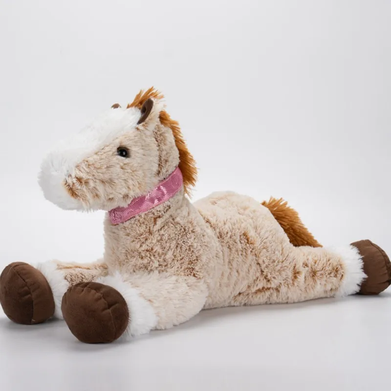 

56/90/120CM Big Size Cute Lying Horse Plush Toys Stuffed Cartoon Animal Horse Shooting Props Xmas Birthday Gifts