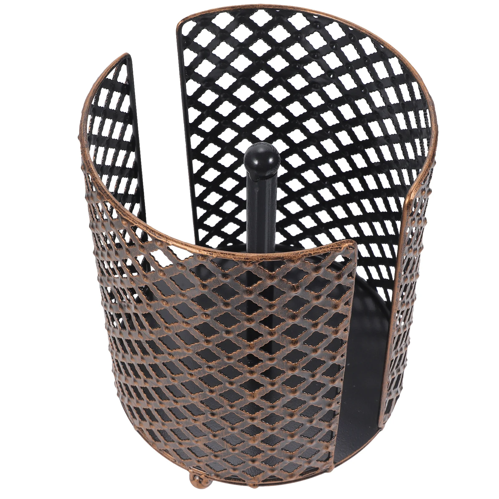 حامل الورق الملفوف للحمام على الحائط بدون حفر رف تخزين الأنسجة المعدنية للمطبخ منظم ورق المرحاض حامل عمودي #5