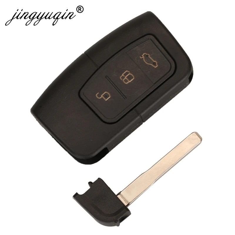 jingyuqin Smart Car Remote Key for Ford C-Max Focus MK2 Kuga Mondeo Galaxy HU101 Blade Fob Keyless Go 3M5T15K601-DC/DB