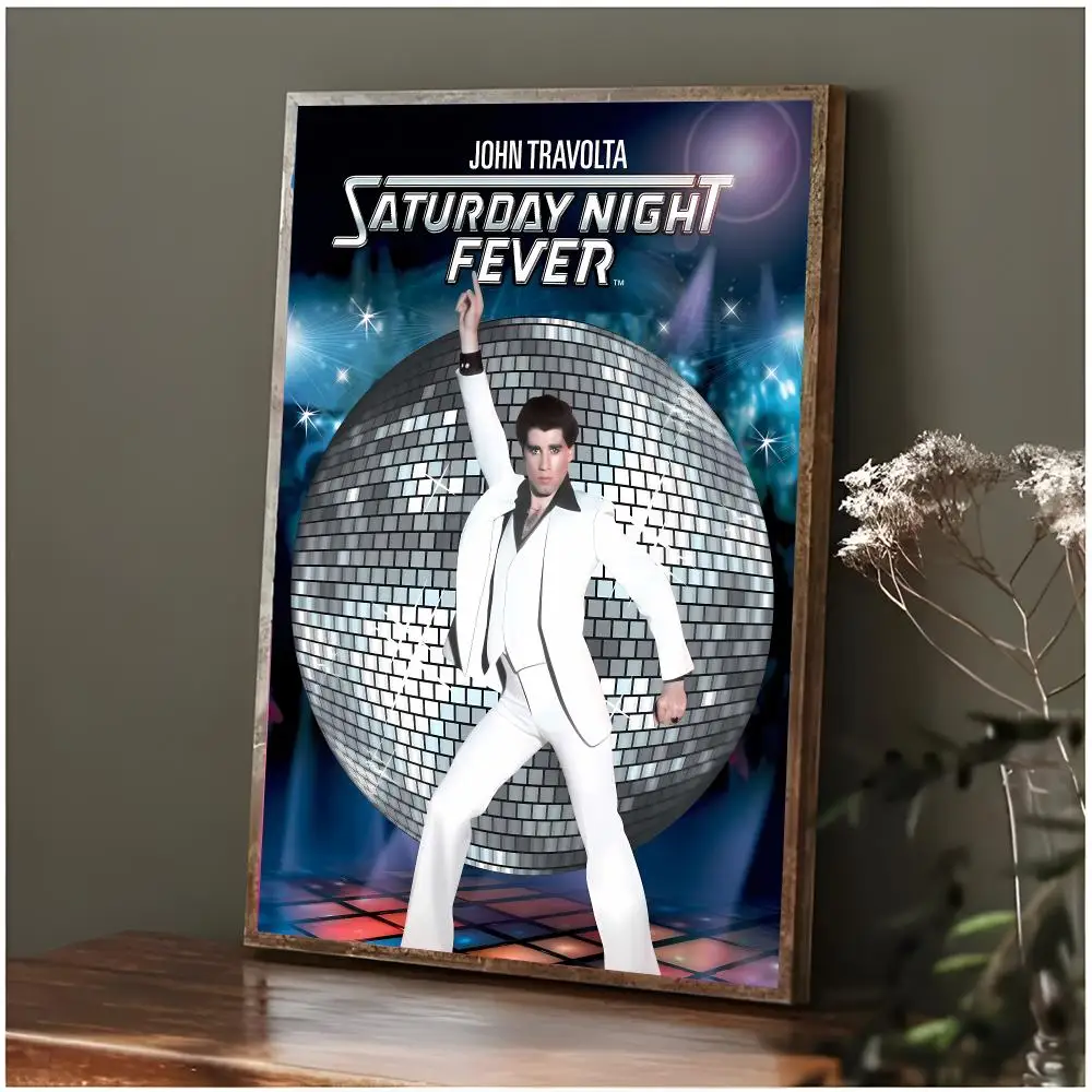 Disco Dance Film S-Saturday Night Fever Poster Modern Wall Art Bedroom Living Room Print Unframed