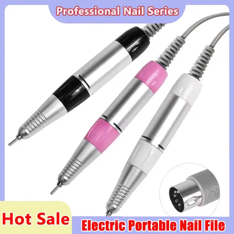 

35000 об/мин, 5 контактов, электрическая дрель для ногтей, ручка, наконечник, сменная ручка для педикюра, маникюрный инструмент для красоты, аксессуар ABE