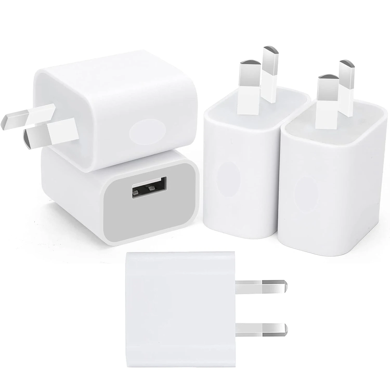 1/5pcs Universal Travel Australia New Zealand AU Plug USB Wall Charger Power Phone Charging Head Australian Standard for iPhone