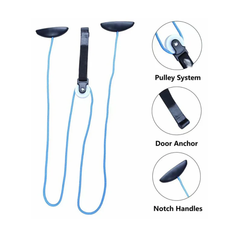 Steel Shoulder Arm Pulley System Set - Over Door Rehab Exerciser for Home Physical Therapy Exercise Frozen Rotator Cuff Recovery