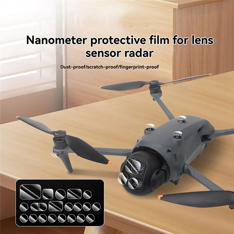 ABGN لـ Mavic 4 Pro Nano طبقة رقيقة واقية مسدس حراري مقاوم للغبار والخدش طبقة مقسى لطائرة Mavic 4 Pro بدون طيار