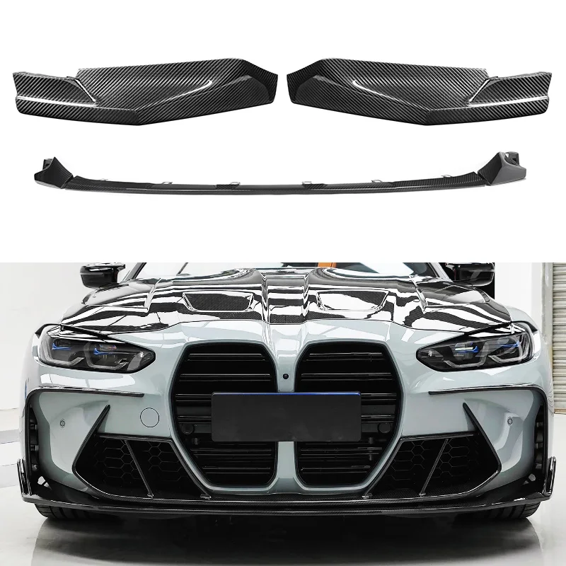 

OEM Style Carbon Fiber G80 M3 G82 M4 Front Bumper Lip for 3 4 Series 2D 4D 2021-2022