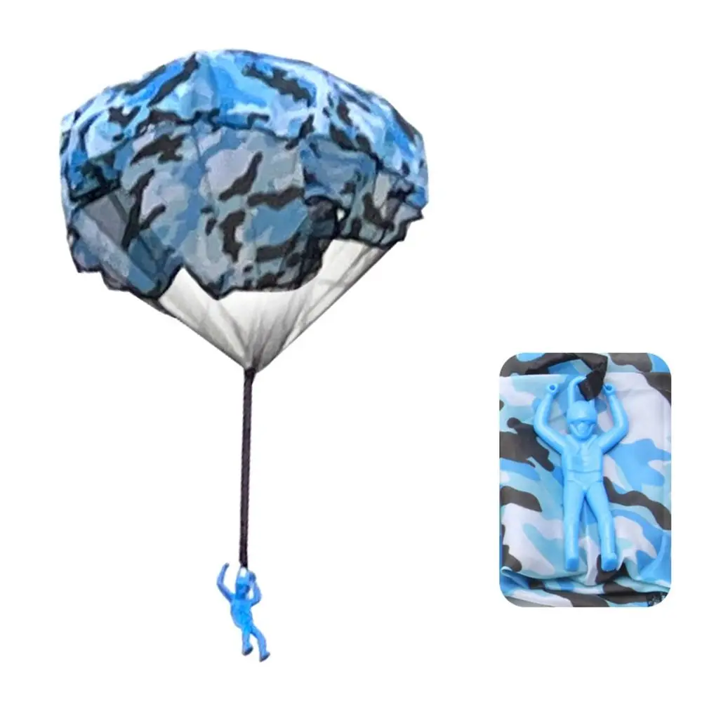 Novo brinquedo de pára-quedas sem bateria, montagem precisa, brinquedo de arremesso ao ar livre, lance de paraquedas, voando para