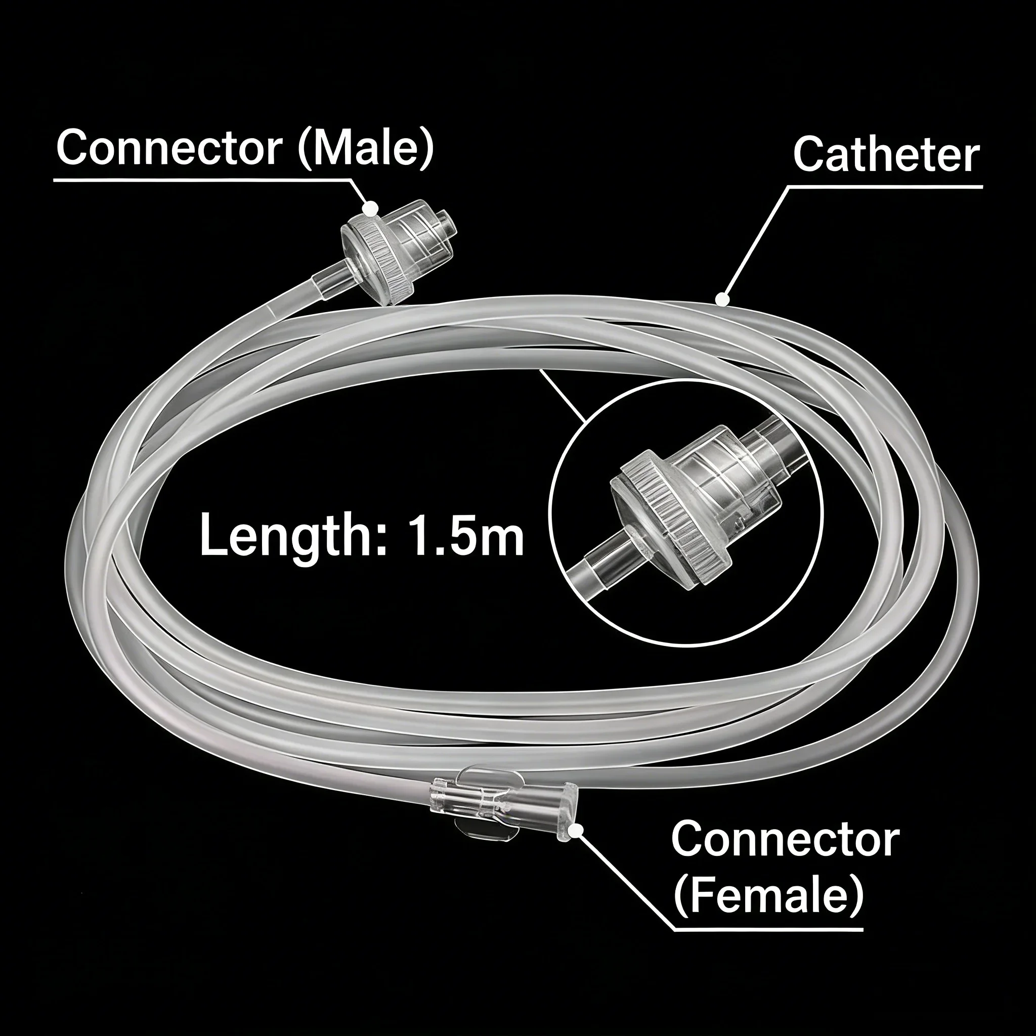 Single-use Intravenous Infusion Extension Tube, Infusion Extension Tube, Sterile Infusion Extension Tube, Injection Needle, 150C