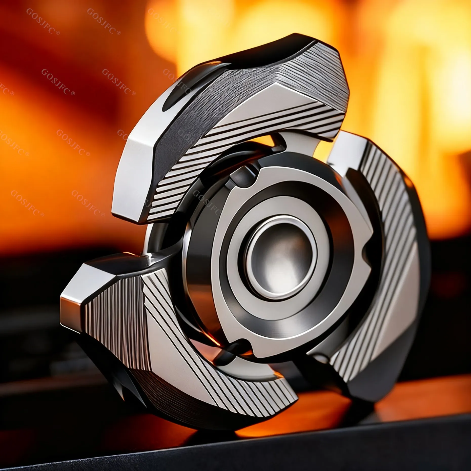 ของเล่นฟิดเจ็ตสปินเนอร์ DJG EDC SPINETIC ของเล่นคลายเครียดสำหรับผู้ใหญ่ ฟิดเจ็ตสปินเนอร์ไทเทเนียมแบบสามใบพัด