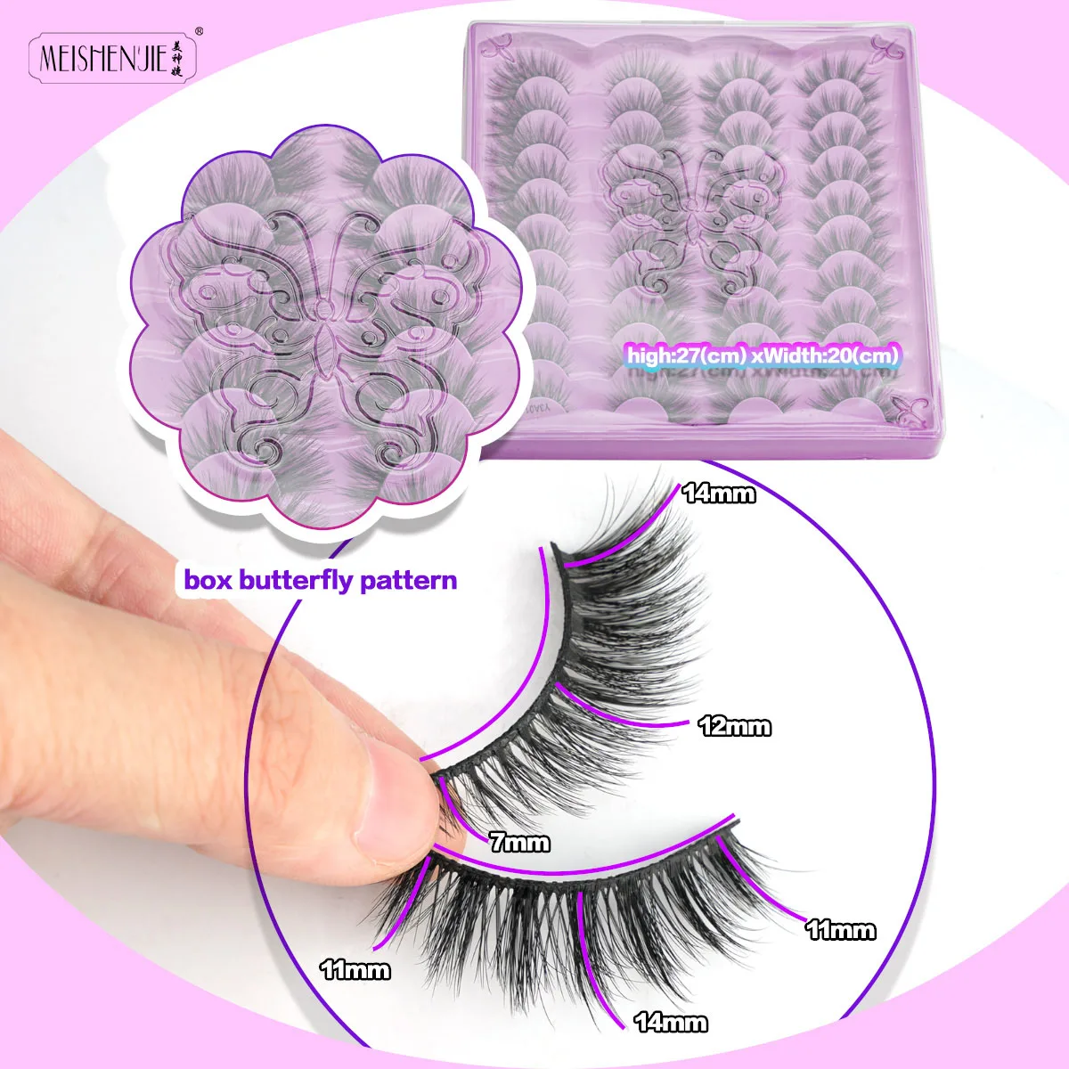 Eyelashes 3/21 Pairs 3D Faux Mink Lashes Fluffy Soft Natural long False Eyelashes Curly lashes wholesale Reusable eye lashes