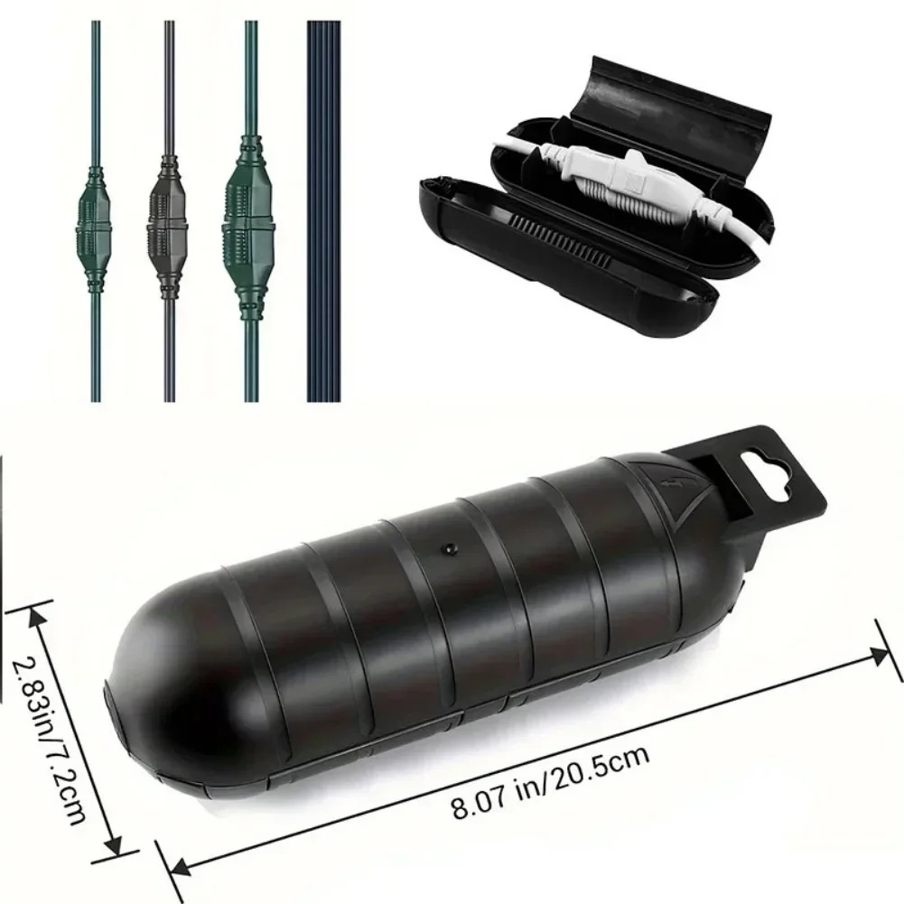 Cable Plug Protection Cover Waterproof Sealed Weather Proof Indoor Outdoor Socket Safety Tool Extend  Wire Junction Protect Box