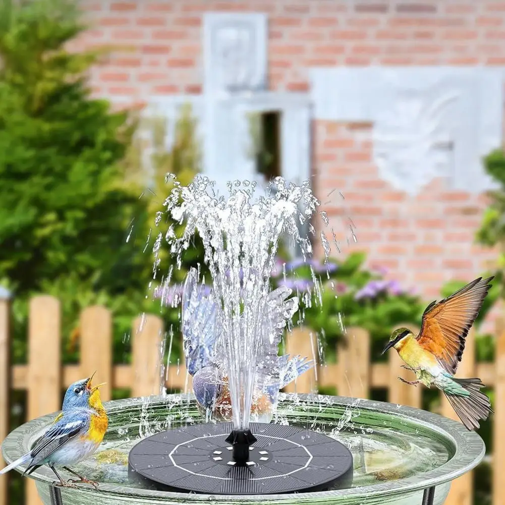 

Solar Fountain Pond Pump LED Lights Bird Bath Garden Pond Backyard Patio Deco Colorful Art Decoration Room Design Water Sprayer