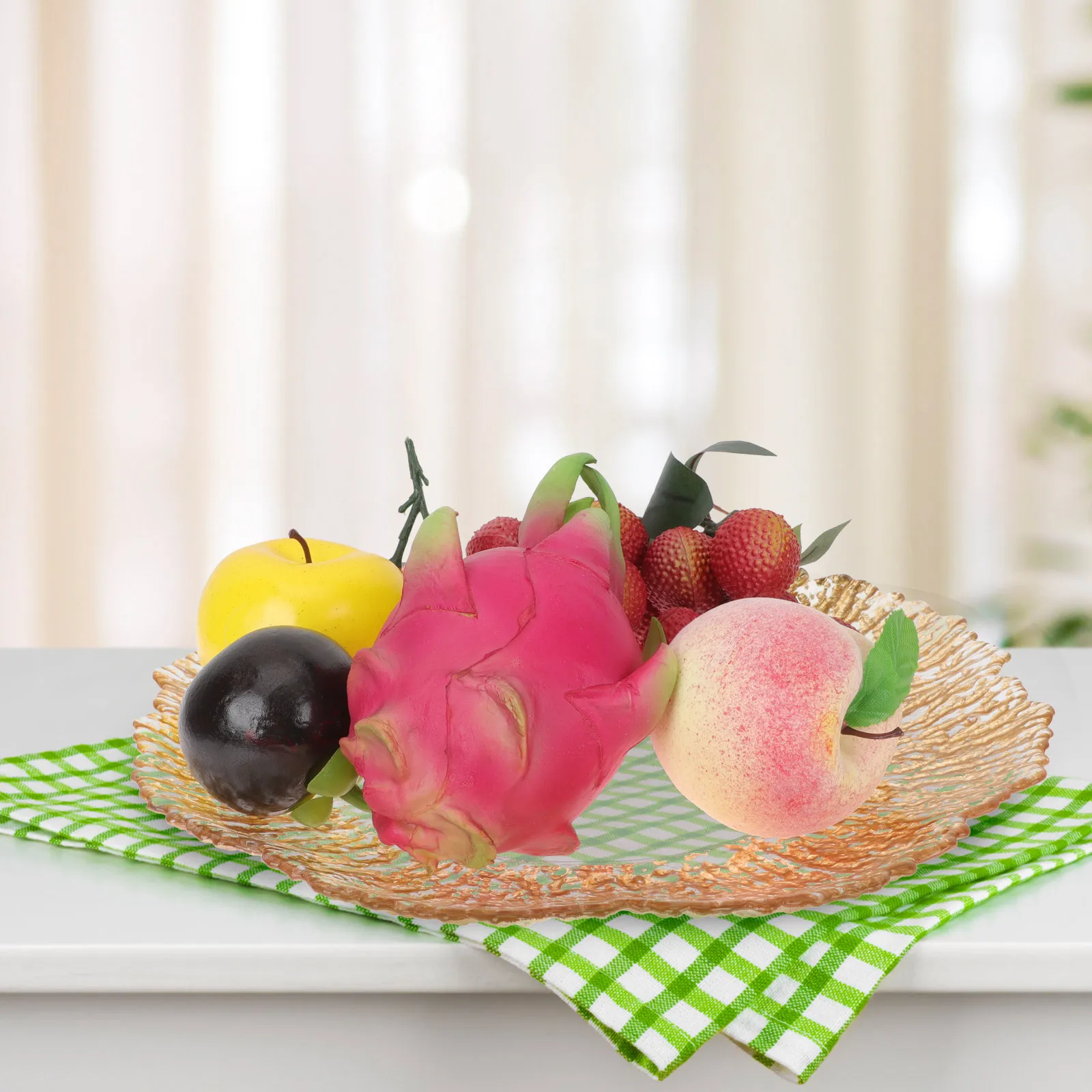 

Snacks Tray Glass Plate Household Candy Nut Dish Easy Clean Decorative Food Serving Tray for Wedding Thanksgiving Butter Dish