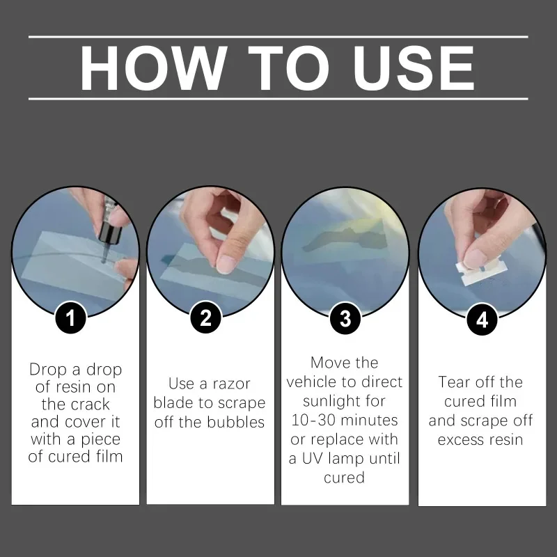 طقم إصلاح الزجاج الأمامي للخدوش والشقوق ورقائق إصلاح الزجاج أدوات تثبيت نوافذ السيارة الصديقة للبيئة