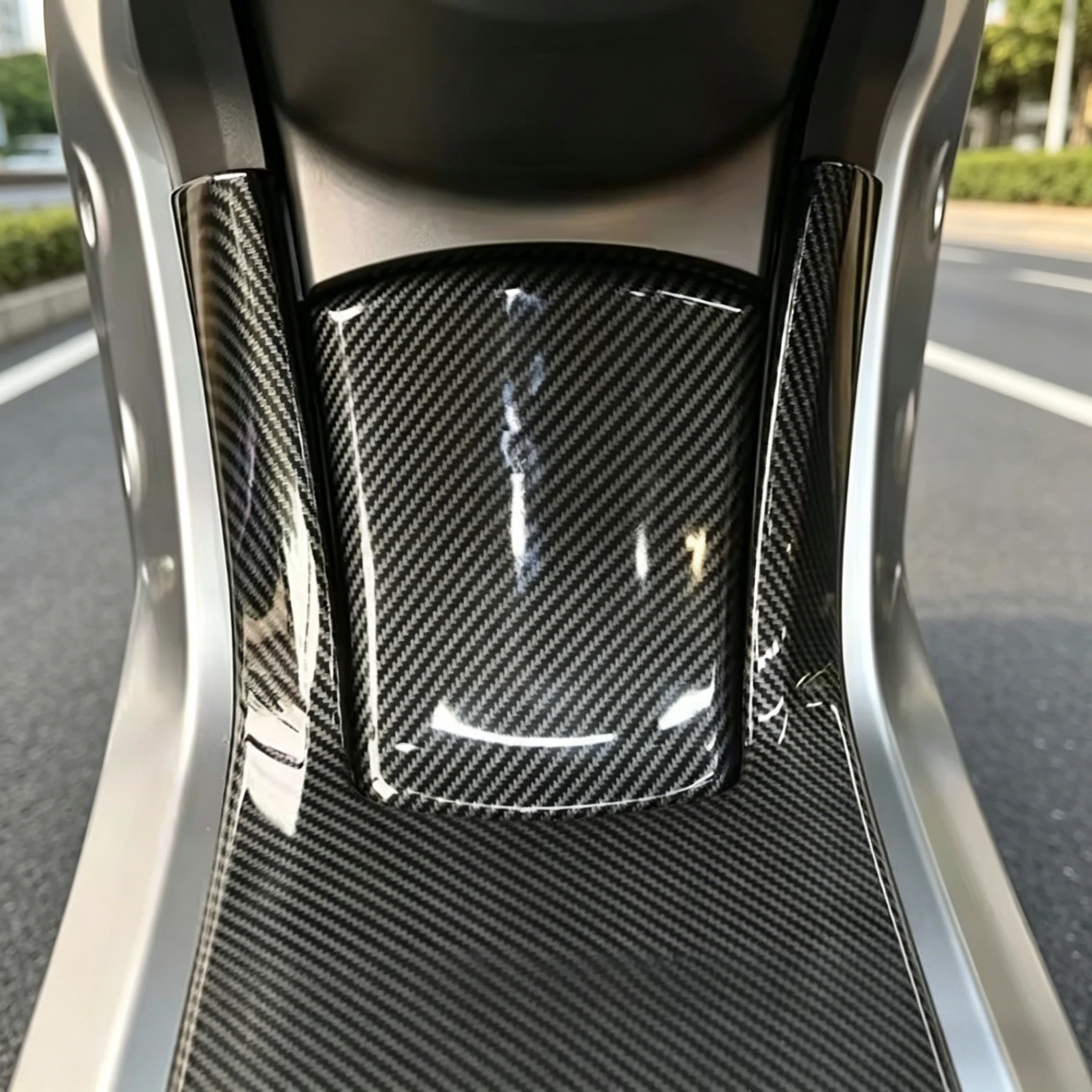 Carbon Fiber Pattern Fuel Tank Cover Protector, Suitable For Yamaha 2025 3rd Gen NMAX155 V3 Motorcycle