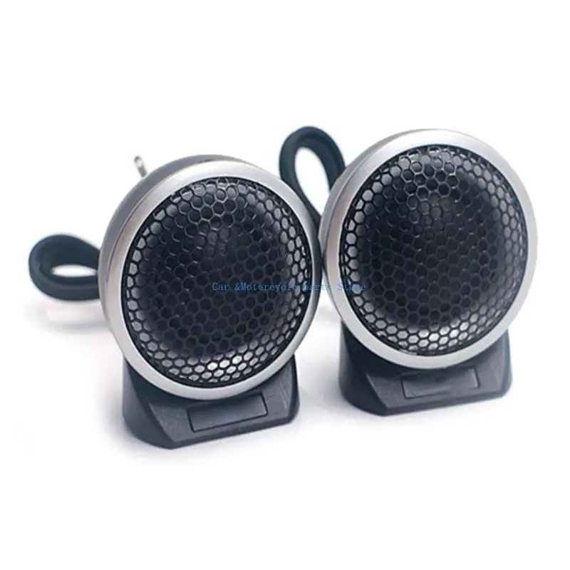 

Y9UC Car Silk Dome Tweeter Speakers Reduced Interferences for Music Enthusiasts Professional Rich Sound Layers 2pcs