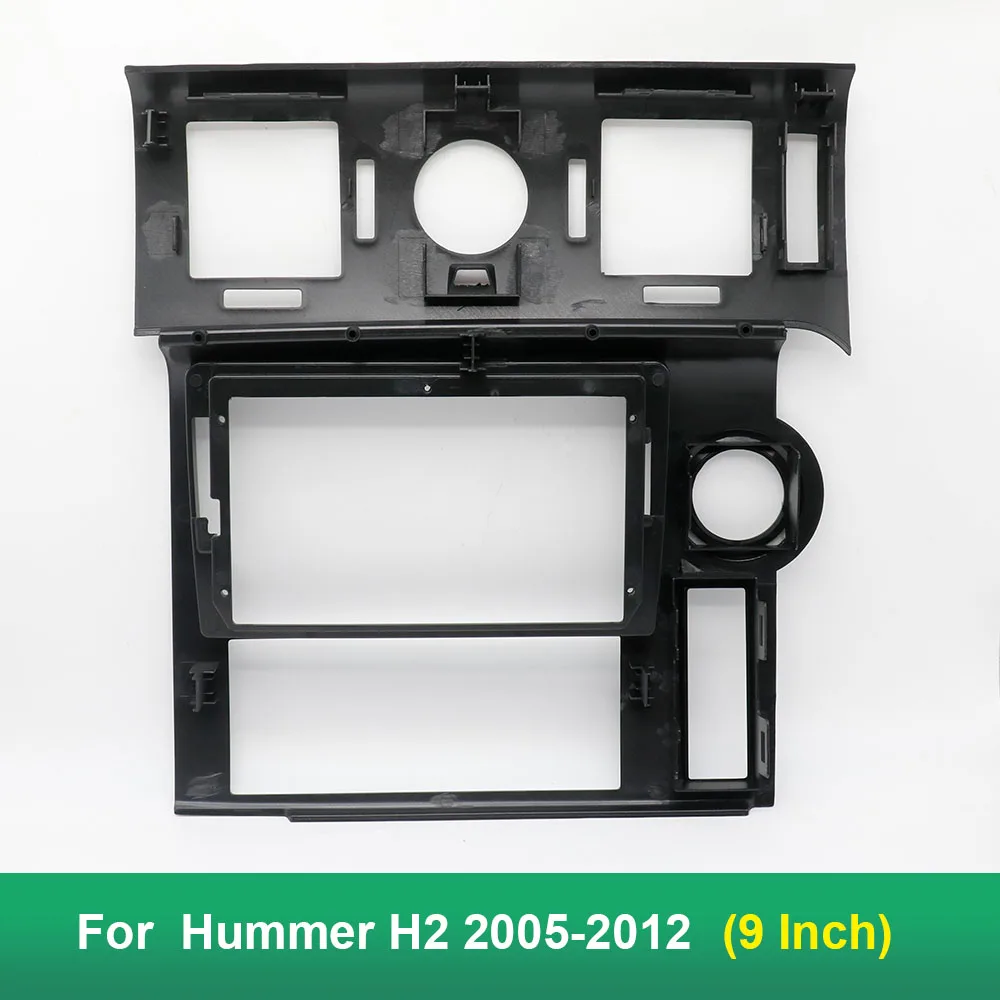 9 Inch Car Frame Fascia Adapter Canbus Box Decoder For Hummer H2 2005-2012 Android Radio Dash Fitting Panel Kit