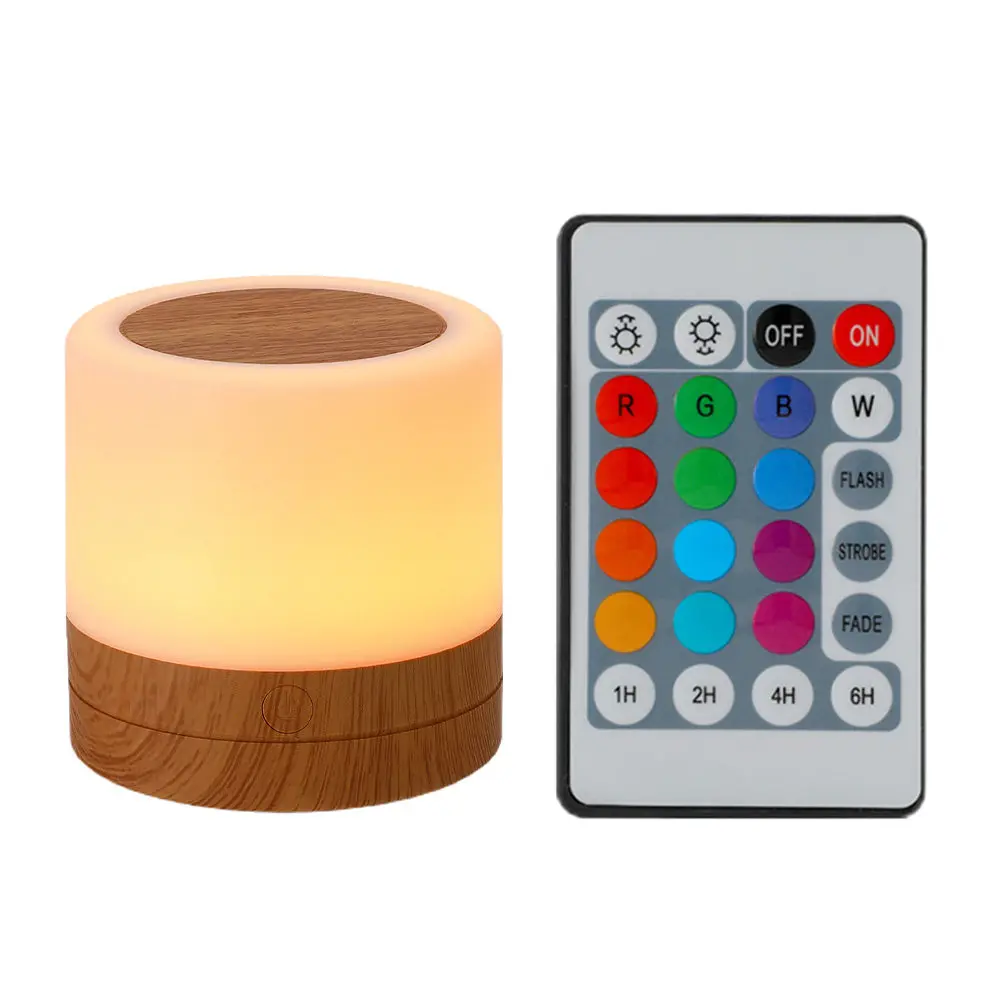 

1 шт. Прикроватная лампа с эффектом дерева, регулируемая светодиодная разноцветная лампа с зарядкой, перезаряжаемая настольная лампа для дома, спальни, офиса