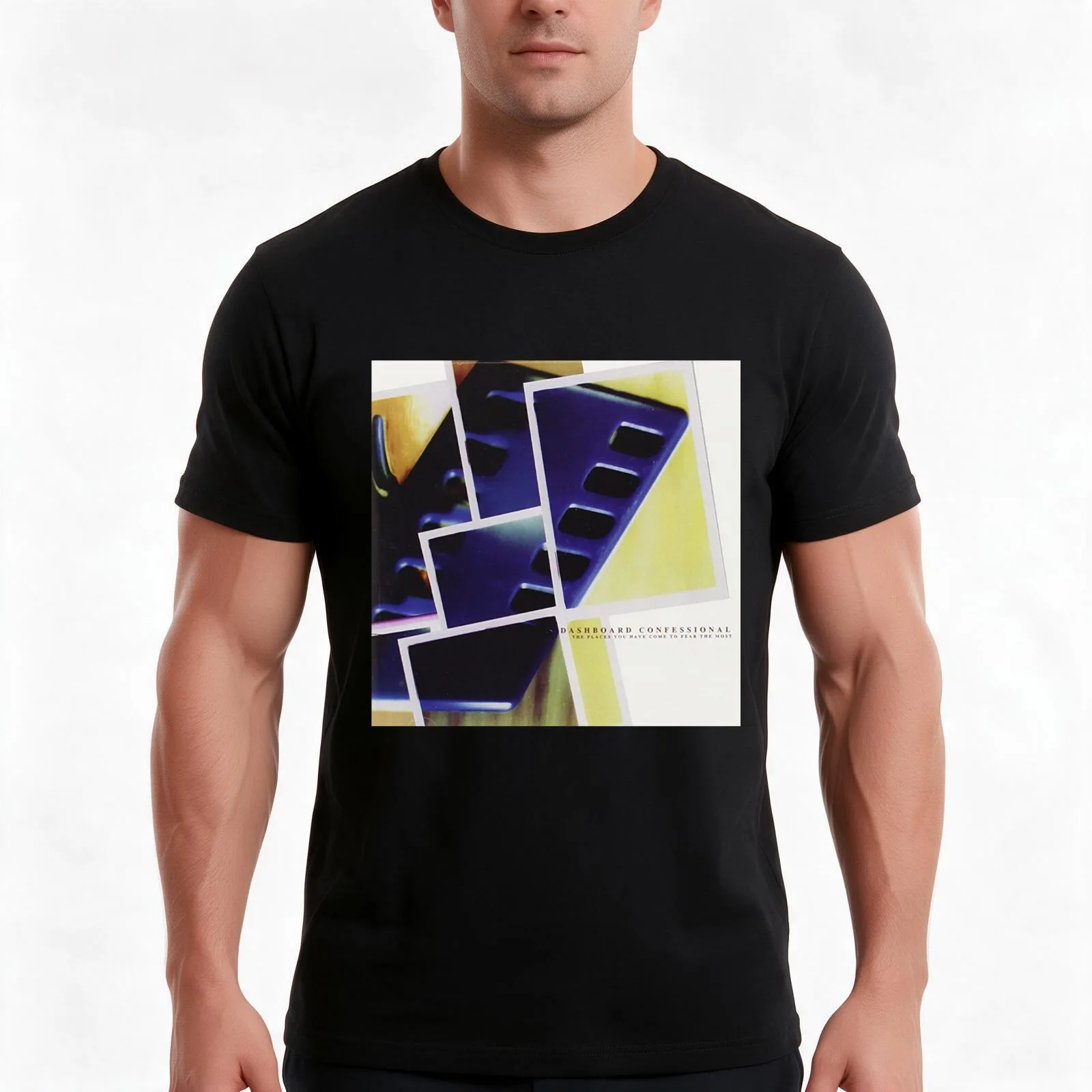 Dashboard Confessional - The Places You Have Come To Fear The Most T-Shirt, Summer Casual Cotton Tee, Oversized Streetwear Tops