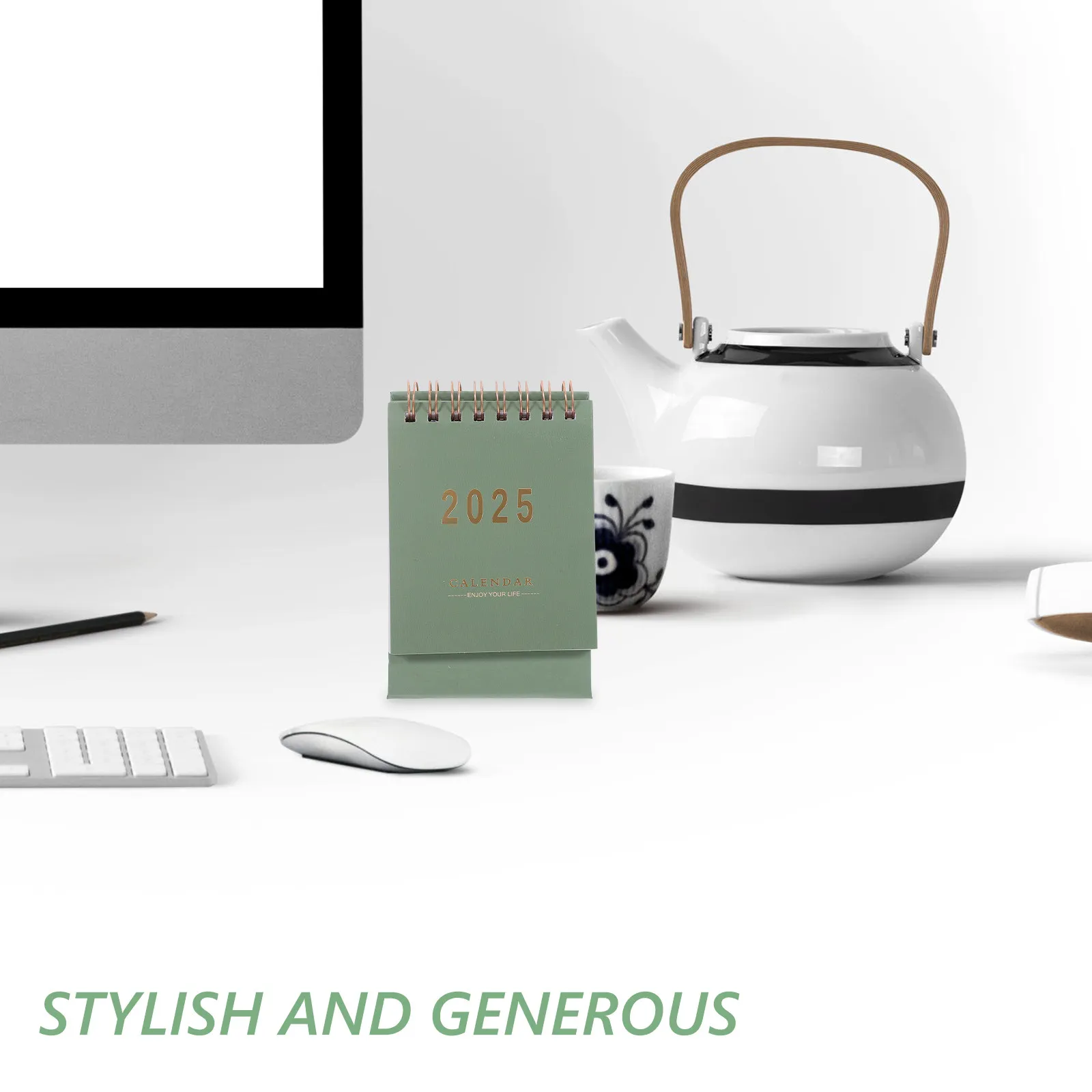 

Настольный календарь на 2024-2025 годы, откидной календарь с гладкими страницами для плавного письма, ежемесячный планировщик для учителей, студентов, офиса