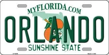 Smart Blonde LP-6006 Orlando Florida Novelty Metal License Plate- Metal Sign