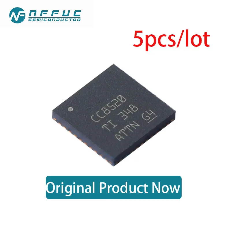 5pcs/lot  TI  CC8520RHAT   VQFN-40-EP(6x6)   Wireless Transceiver Chip   Original Genuine In Stock