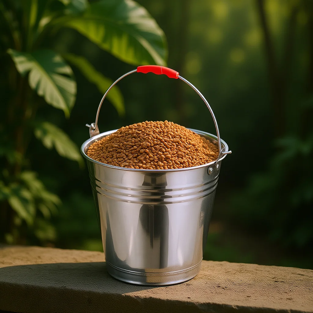 

1Pcs Durable Bucket Stainless Steel Water Pail Thicker and Larger for Ice Pasture Milk and Household Liquid Storage