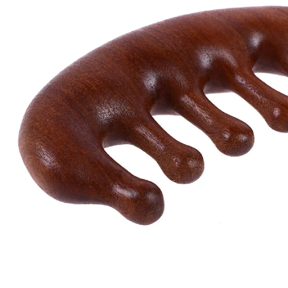 Comfortable Wide Tooth Massage Comb Resin Anti-static Scalp Massager Five Claw Head Scraping Shoulder