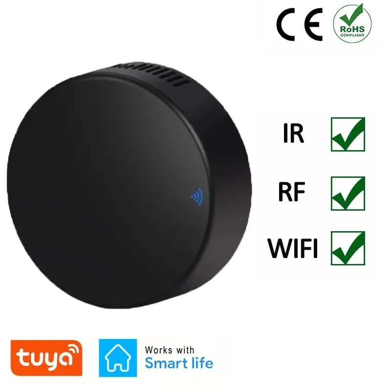 2024 NEW Tuya Smart RF IR Remote Control WiFi Smart Home for Air Conditioner ALL TV LG TV Support Alexa Google Home etc