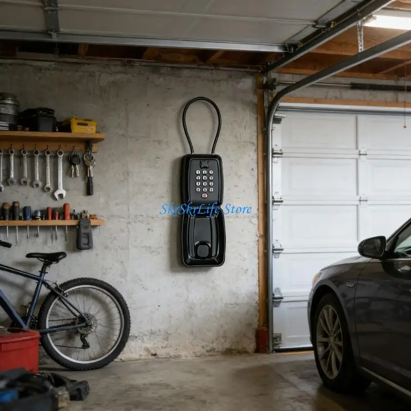 e65e-12-桁コード折りたたみ式鋼線盗難防止設計が付いているキーホルダーをロックします