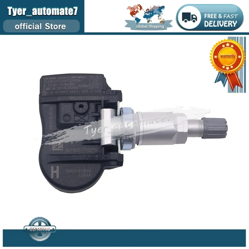 4PCS TPMS LR070840 Tire Pressure Sensor for Land Rover Defender Discovery Range Rover Range Rover Evoque LR066378 433MHz