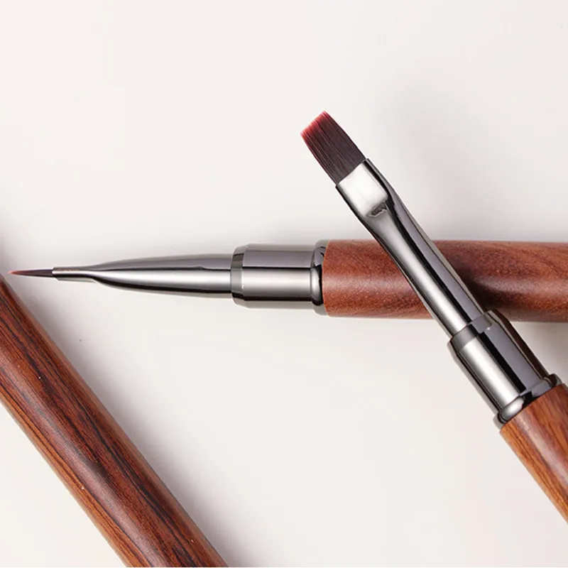 1/12개 네일 아트 브러쉬 12개 네일 라이너 브러쉬 네일 페인팅 펜 아크릴 UV 젤 브러쉬 크리스탈 옴브레 매니큐어 도구 네일 브러쉬