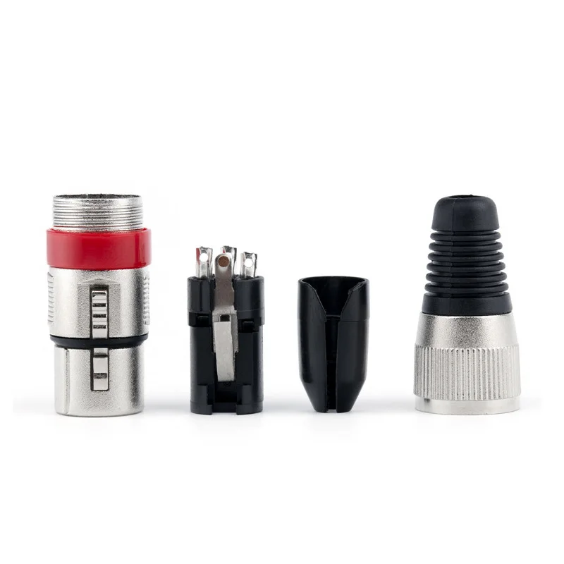 XLR 3-core Audio Mikrofon Stecker 3Pin Männlich Weiblich Canon DIY Mikrofon Metall Stecker Mehrfarbige Audio Canon symmetrischen Adapter