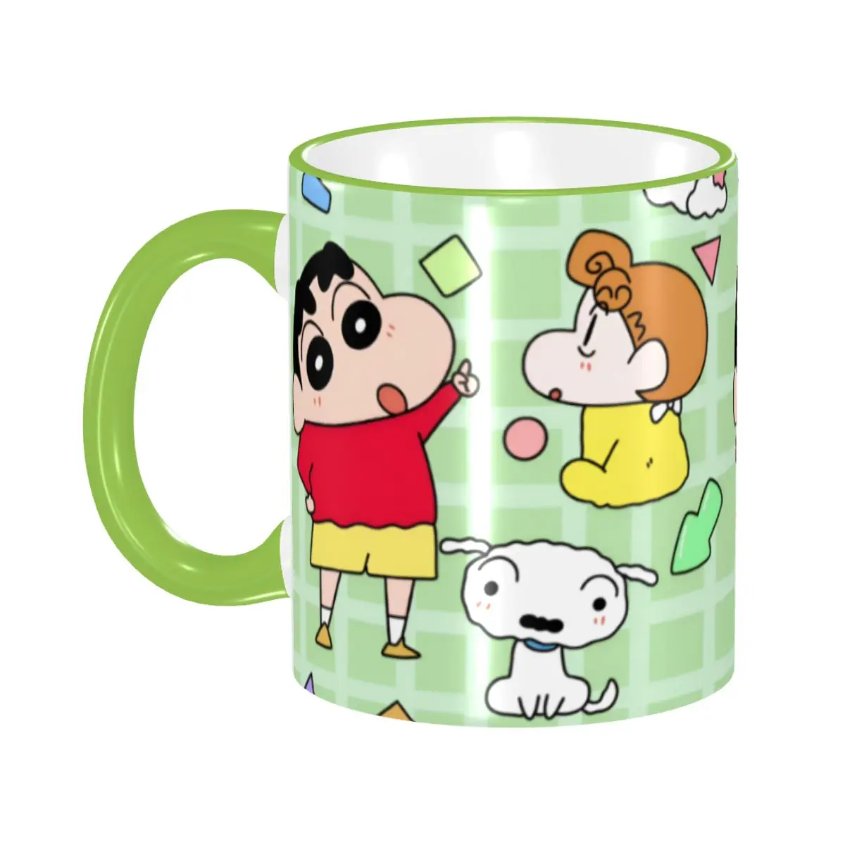 

Керамическая кружка для кофе и чая с индивидуальным дизайном: Шин-чан, милые японские комиксы, забавные мультяшки, сделай сам