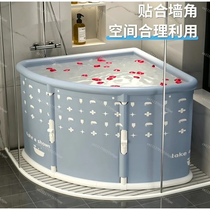 One-click Folding Bath Tub, Home Installation-free, Portable Bath Bucket for Adults and Children