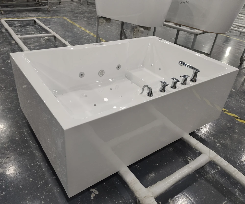 

2 Persons Acrylic Freestanding Hot Tub Whirlpool Massage Bathtub