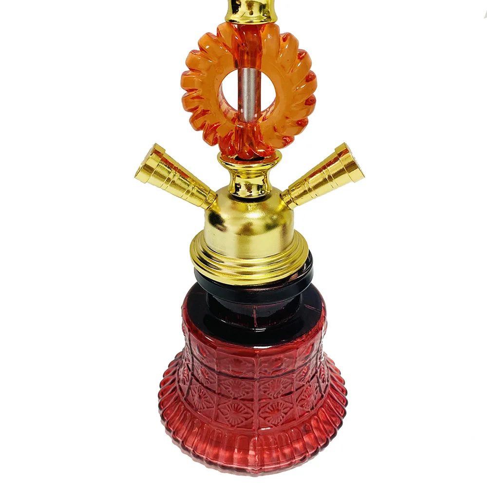 Glass Hookah Shisha Pipe Narguile Completo Chicha Pipa Shisha Cachimba Double Hose Charcoal Tongs Sisha Nargile Shisha Hookah