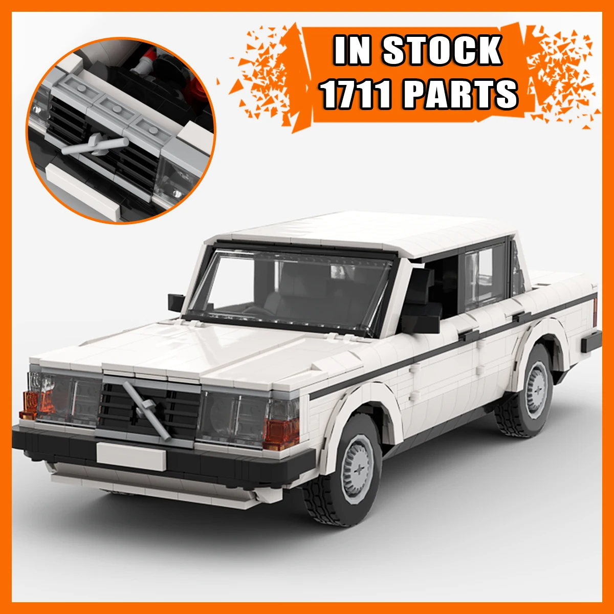 

NEW Sports Car Building Blocks Set, MOC-155929 DIY Assembly City Racing Car Model Kit, Creative Birthday Gift Toy for Kids Boys