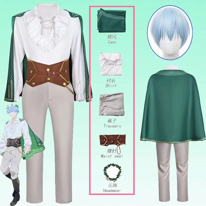 

Himmel Cosplay Costume Anime Frieren Beyond Journey's End Cloak Uniform Outfit Set Halloween Party Men Women Role Play ,[6jh