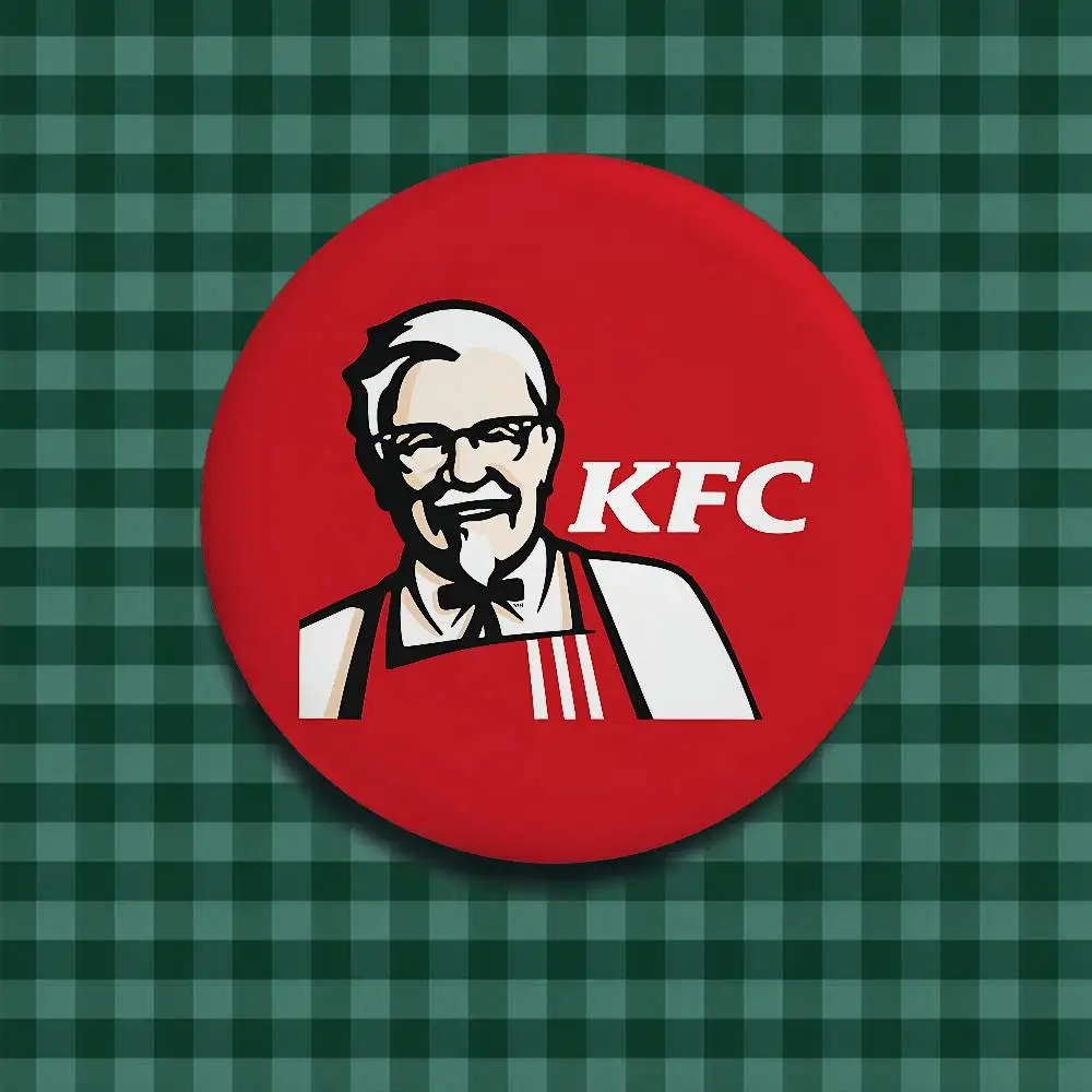 موضة K-kfc شعار دبابيس أنيقة حلية دبابيس رائعة شارة مستديرة حقيبة اكسسوارات مجوهرات هدايا #6