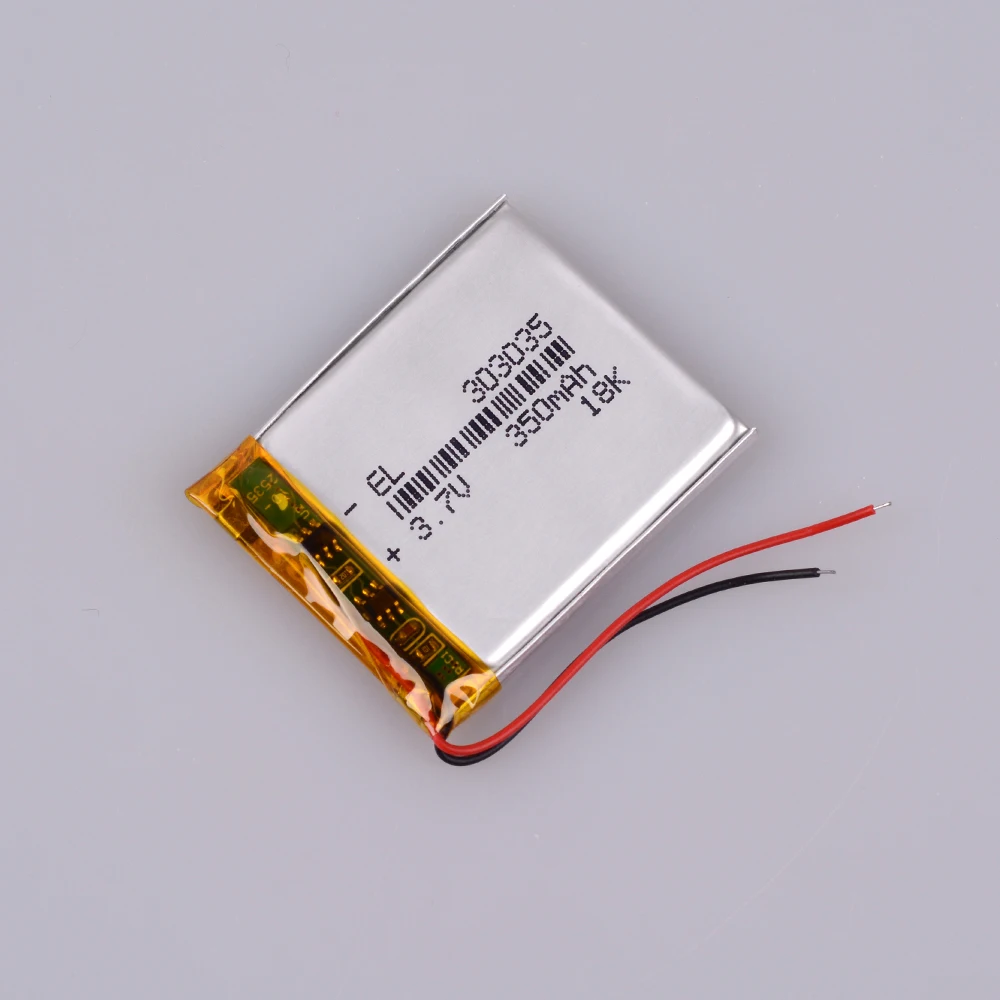 10 pezzi/lotto 3,7 V 400 mAh 303035   Batteria ricaricabile ai polimeri di litio agli ioni di litio Li per penna registratore vocale smartband bluetooth
