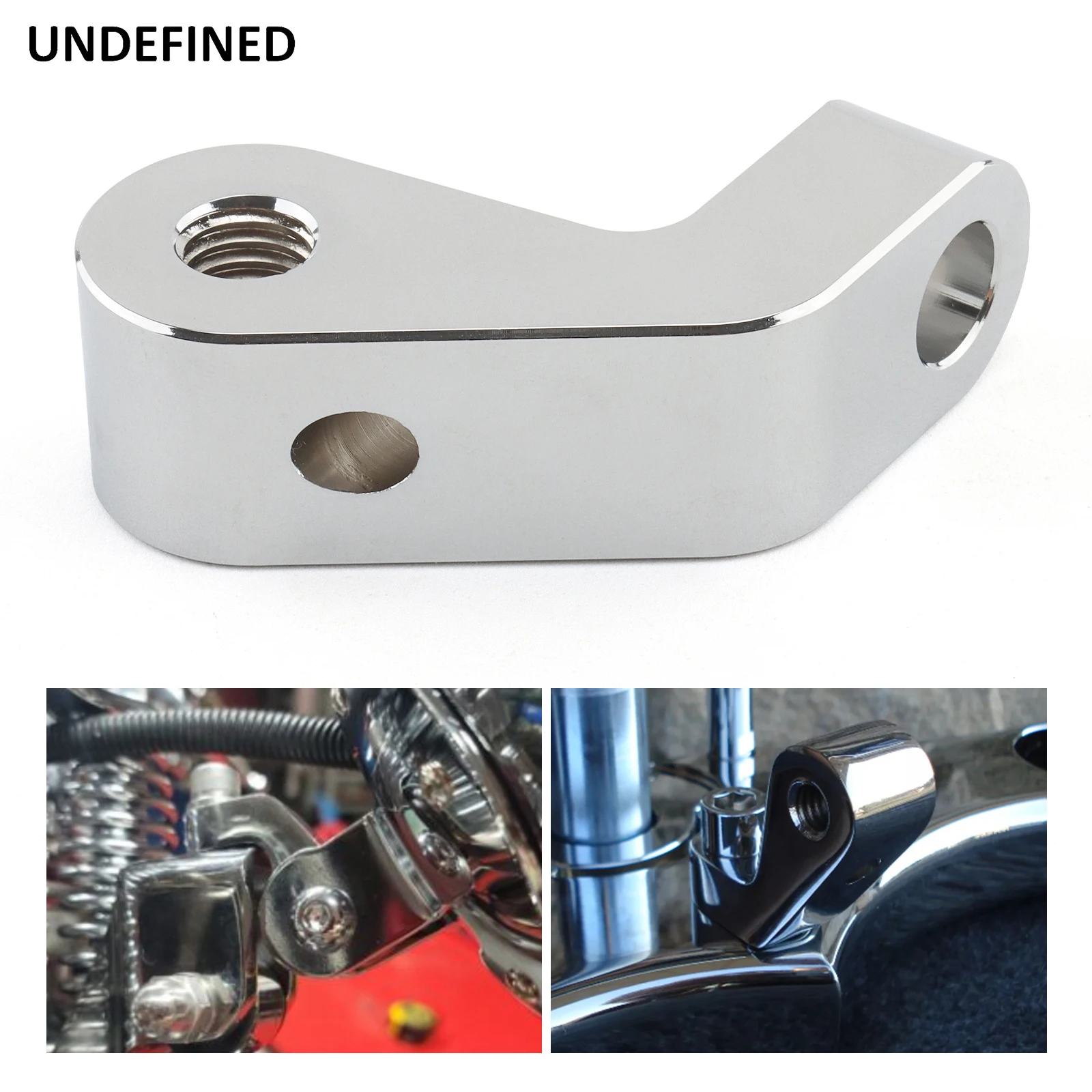 Motorcycle Extended Headlight Mount Extended Aluminum Headlamp Bracket for Harley Softail Springer Bobber Chopper Custom Bike