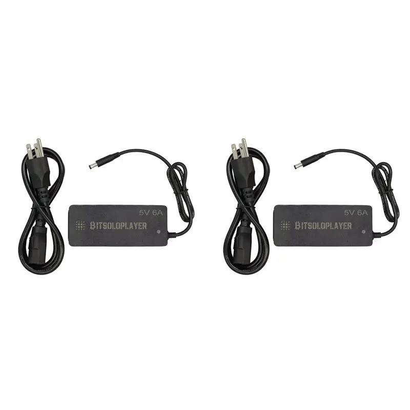 ABDE-2X For 5V 6A 30W DC Power Supply Adapter For Max,Ultra,Gamma,Nerdaxe Power Adapter US PLUG