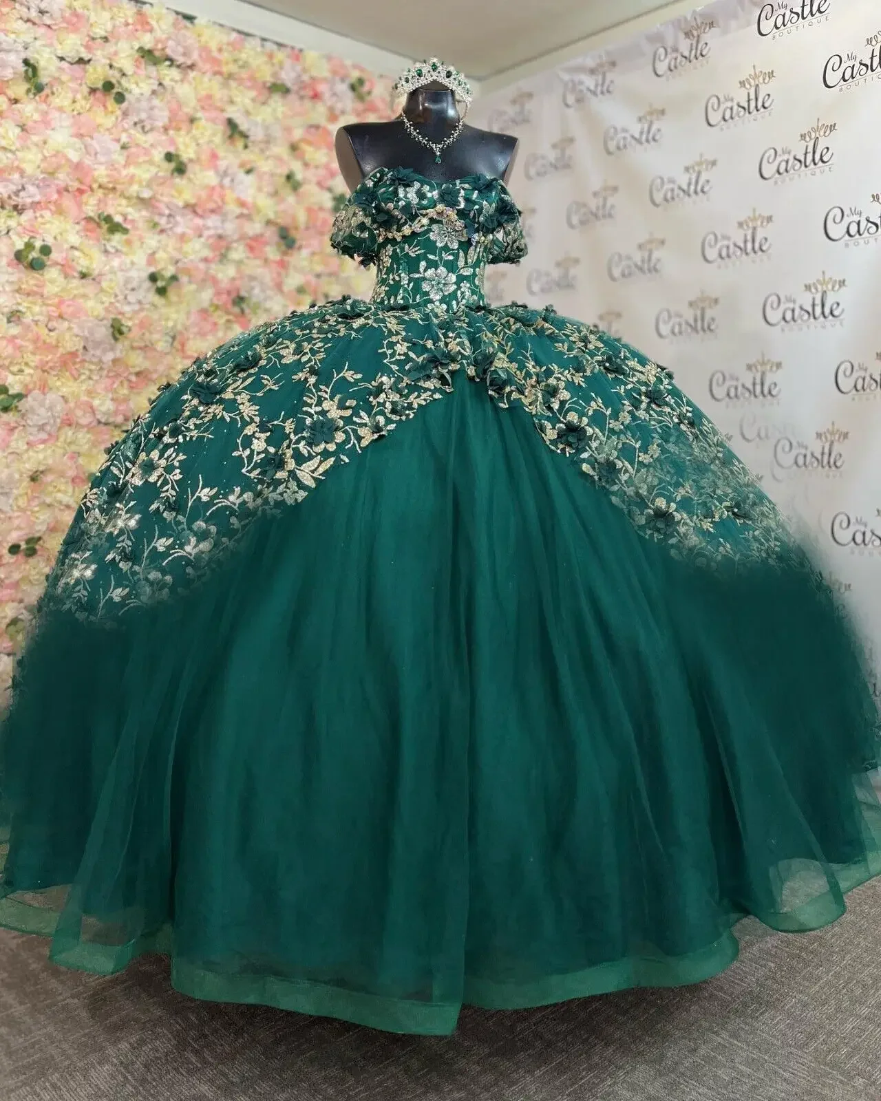 ANGELSBRIDEP-Robe de Rhde princesse personnalisée, robe de Quinceanera, vert sauge, swee off initié, perles de thé mexicaines, 16 robes, 15 ans