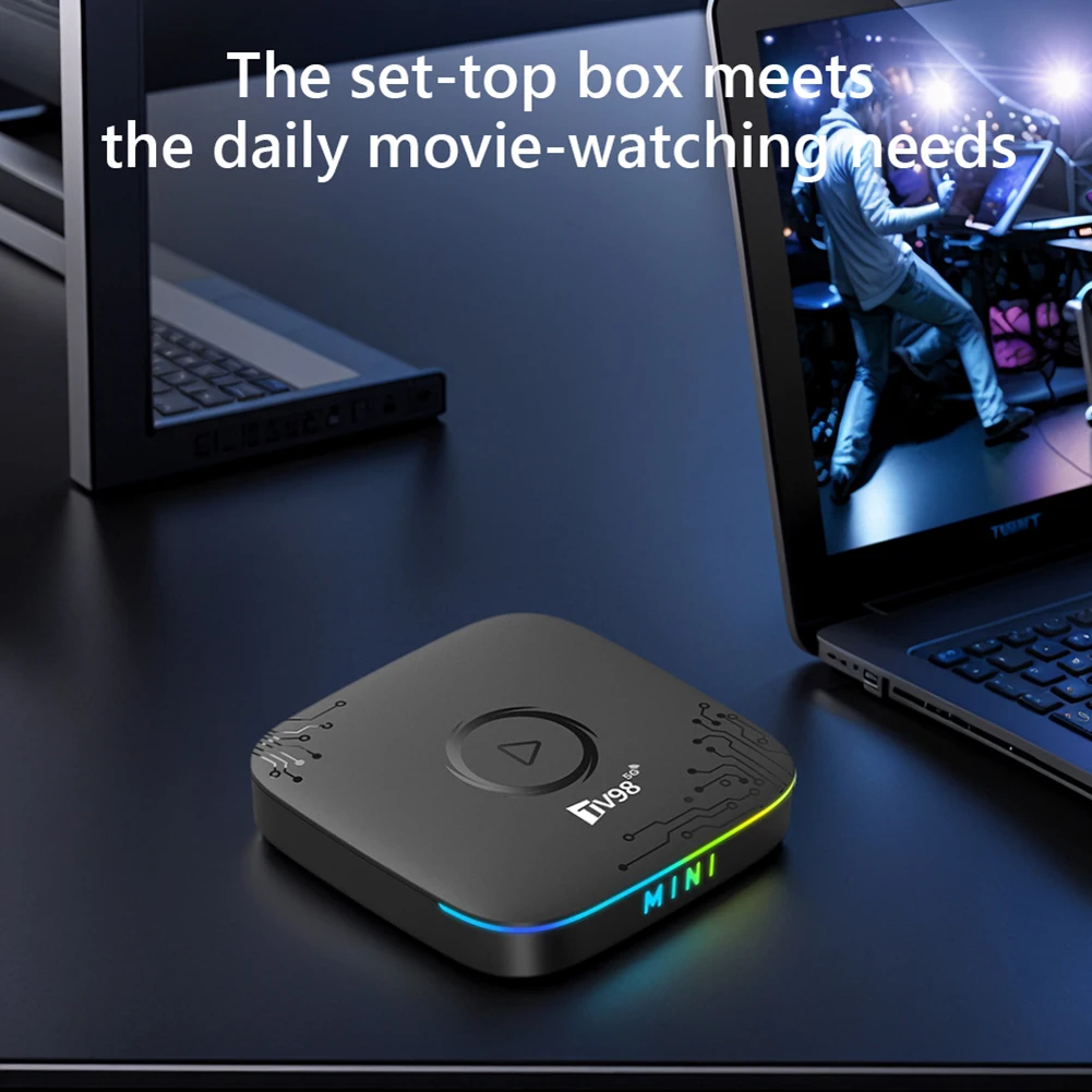 Android 14 Smart TV Box with Remote BT5.0 Media Player RK3518 Chip 4K HD TV Video Player for HD Movies Internet Smart TV Box