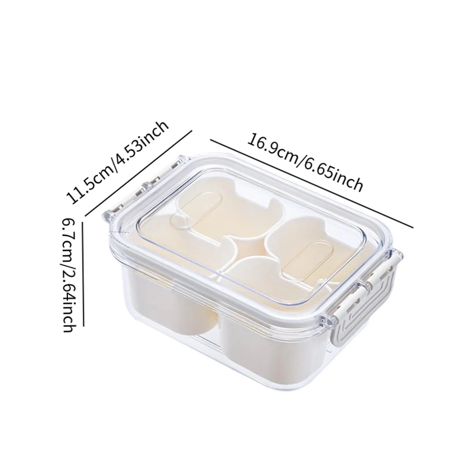 冷蔵庫サービングトレイ、分割オーガナイザー、食品保存容器、ポップコーン、野菜